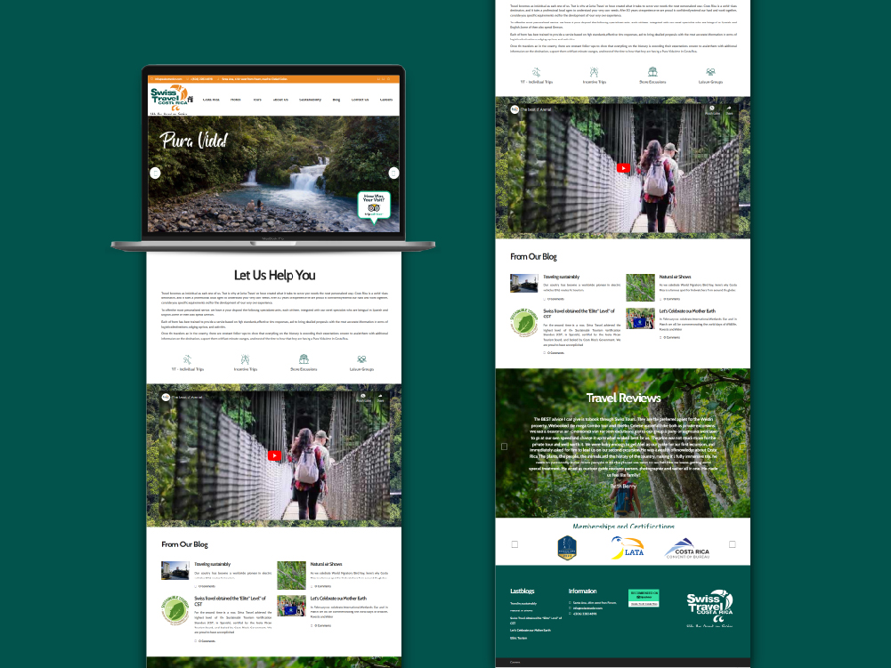 Travel tour operator website